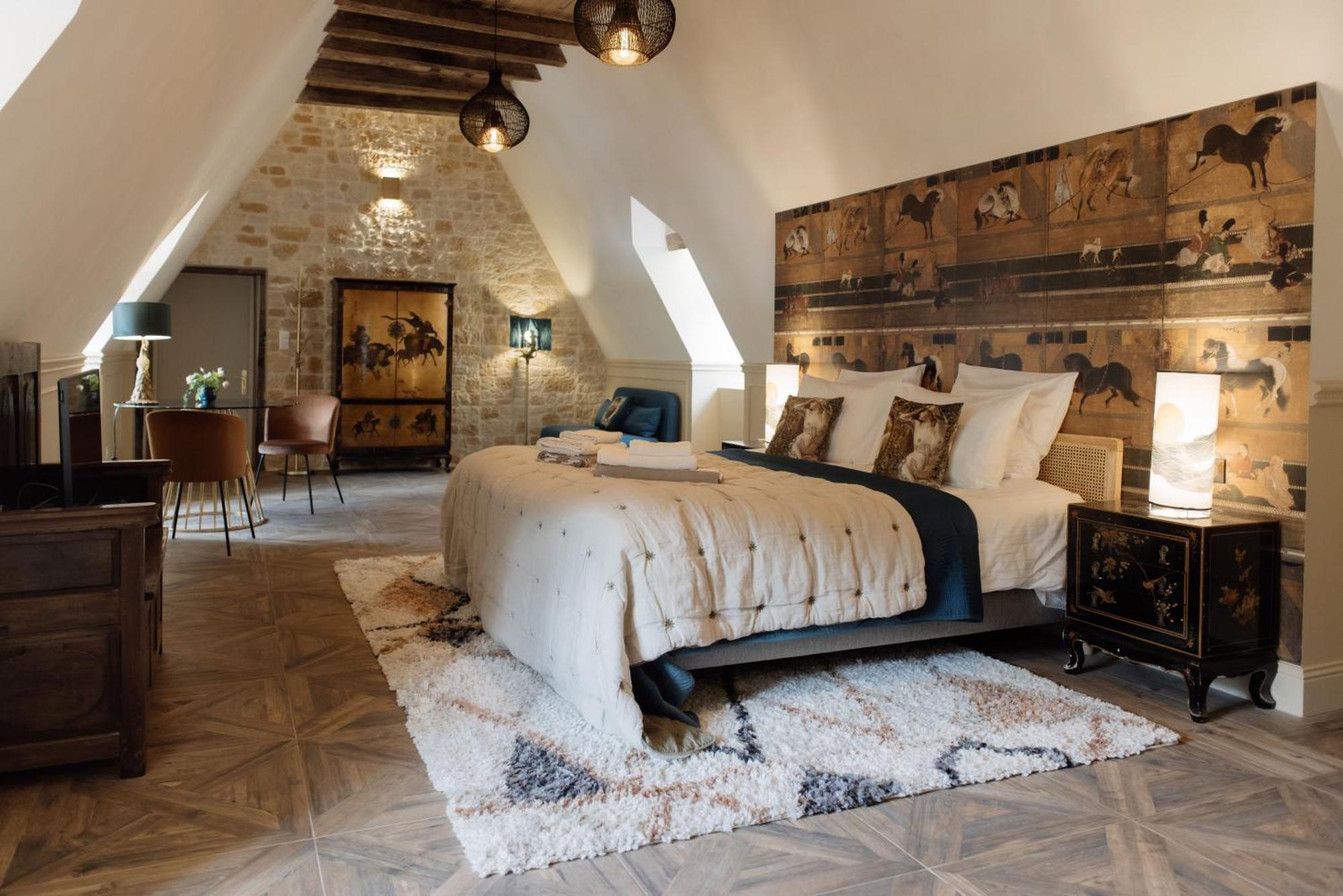 לינה וארוחת בוקר אוטואר Manoir De Laroque Delprat מראה חיצוני תמונה